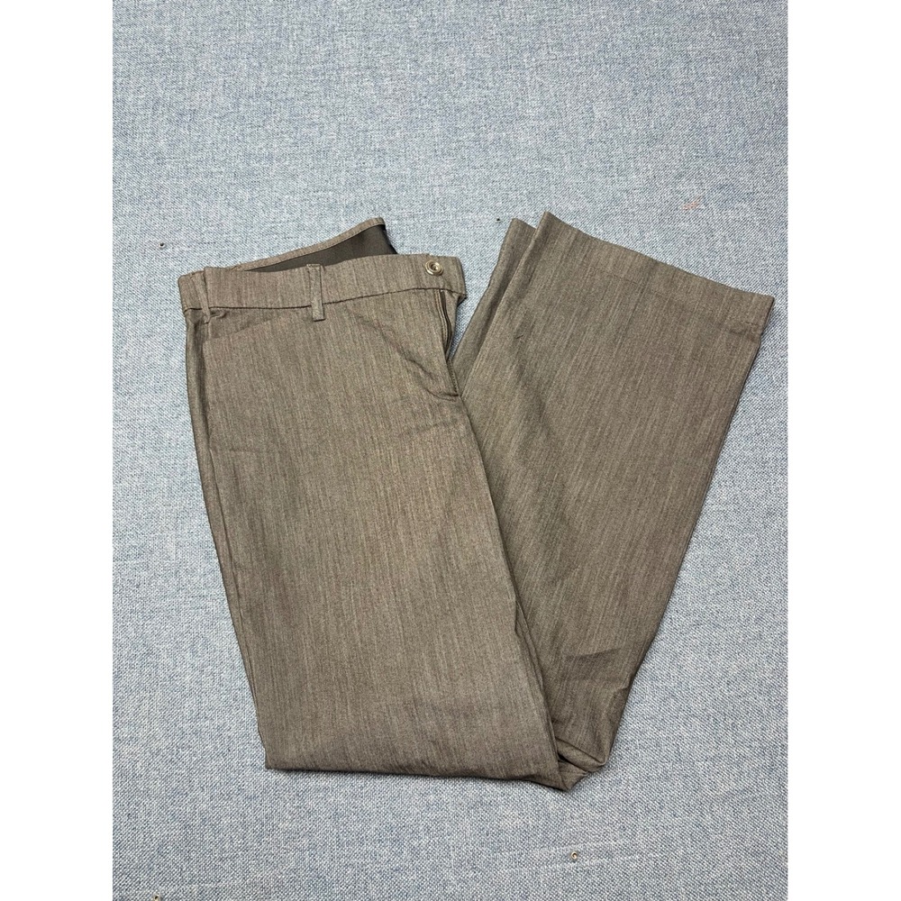 Lee Flex Motion Regular Fit Trouser Pants Brown Gray Mid Rise Size 12M 4633214